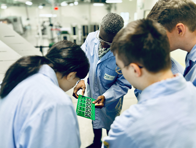 ESUPEC Hyrôme students visit FDI production site