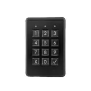 Clavier à code FDI K-PAD noir version plastique ABS touches rétroéclairées bleu de face