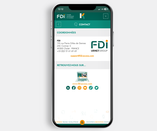 FDI | New interface for K-APP application.