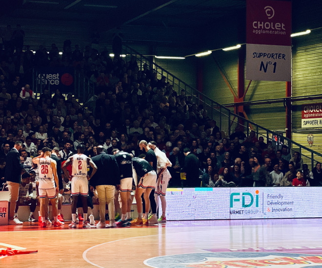 Match Cholet Basket sponsorisé par FDI