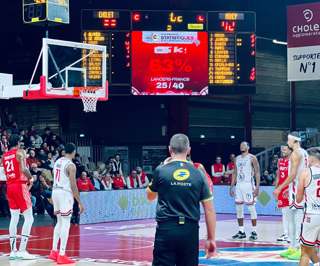 Match Cholet Basket sponsorisé par FDI